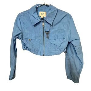 BDG Urban Outfitters Light Women's M Light Blue Retro Cropped Jacket MINTY